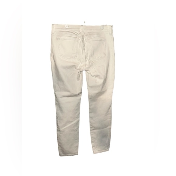 J.Crew White Stretch Skinny Jeans Size 27/28 - Picture 2 of 8